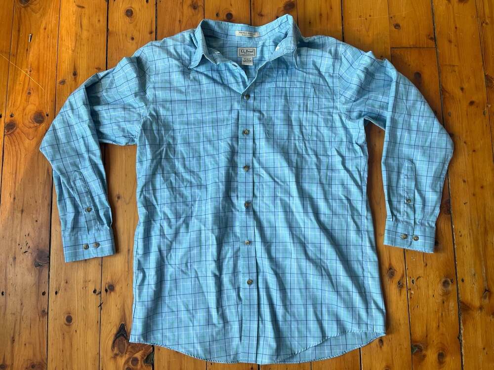 L.L. Bean Wrinkle Resistant Slightly Fitted Long Sleeve Button-Down Shirt